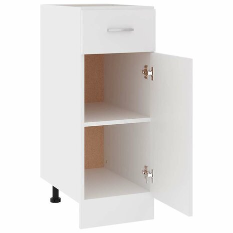 Onderkast met lade Lyon 30x46x81,5 cm bewerkt hout wit 6