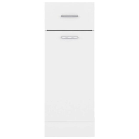 Onderkast met lade Lyon 30x46x81,5 cm bewerkt hout wit 8