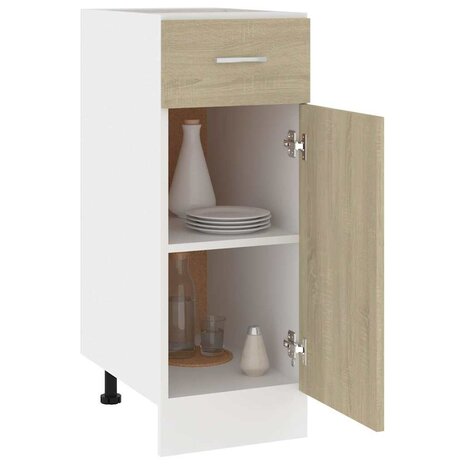 Onderkast met lade Lyon 30x46x81,5 cm bewerkt hout sonoma eiken 4