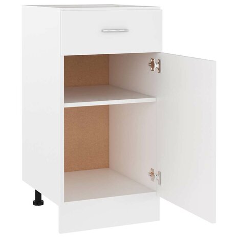 Onderkast met lade Lyon 40x46x81,5 cm bewerkt hout wit 6