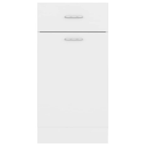 Onderkast met lade Lyon 40x46x81,5 cm bewerkt hout wit 8
