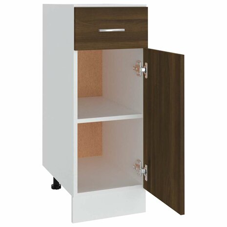 Onderkast met lade Lyon 30x46x81,5 cm bewerkt hout bruin eikenkleur 7