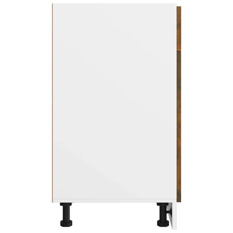 Onderkast met lade Lyon 40x46x81,5 cm bewerkt hout gerookt eiken 6