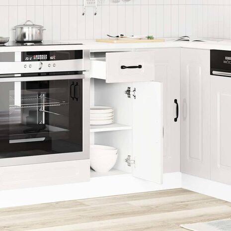 Onderkast Kalmar bewerkt hout hoogglans wit 3