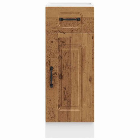 Onderkast Kalmar bewerkt hout oud houtkleurig 4