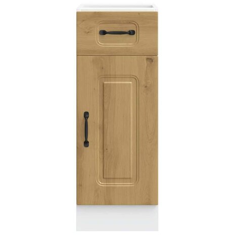Onderkast Kalmar bewerkt hout artisanaal eikenkleur 4