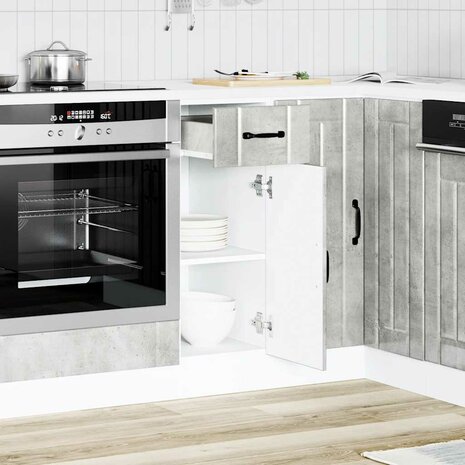 Onderkast Lucca bewerkt hout betongrijs 2