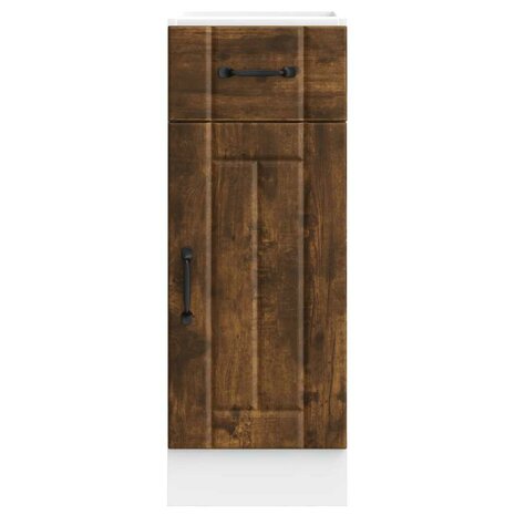 Onderkast Lucca bewerkt hout gerookt eikenkleurig 5