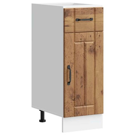 Onderkast Lucca bewerkt hout oud houtkleurig 1
