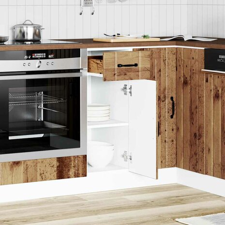 Onderkast Lucca bewerkt hout oud houtkleurig 2
