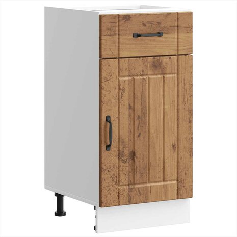 Onderkast Lucca bewerkt hout oud houtkleurig 2