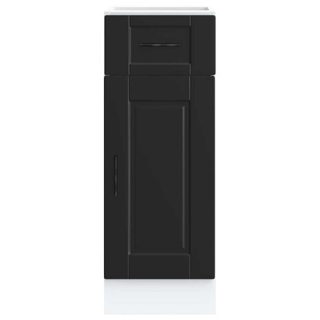 Onderkast "Porto" bewerkt hout zwart 4