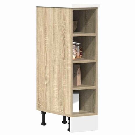 Onderkast 20x44,5x81,5 cm bewerkt hout sonoma eikenkleurig 1