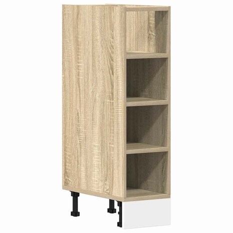 Onderkast 20x44,5x81,5 cm bewerkt hout sonoma eikenkleurig 2