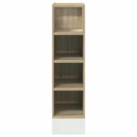 Onderkast 20x44,5x81,5 cm bewerkt hout sonoma eikenkleurig 4