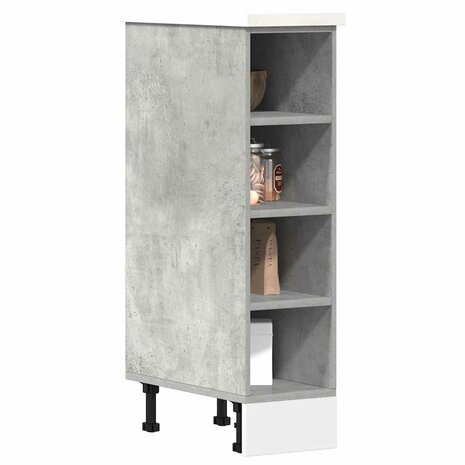 Onderkast Riga 20x44,5x81,5 cm bewerkt hout betongrijs 1