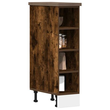 Onderkast Riga 20x44,5x81,5 cm bewerkt hout gerookt eikenkleurig 1