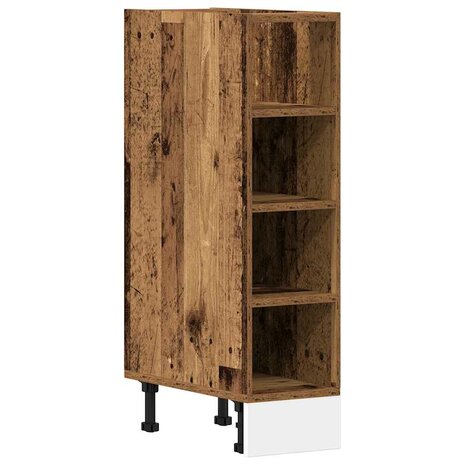 Onderkast 20x44,5x81,5 cm bewerkt hout oud houtkleurig 2