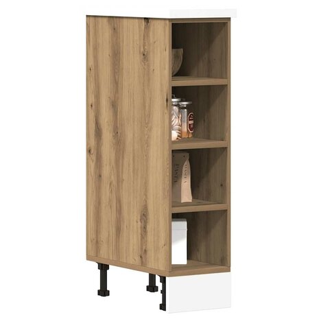Onderkast Riga 20x44,5x81,5 cm bewerkt hout artisanaal eikenkleur 3