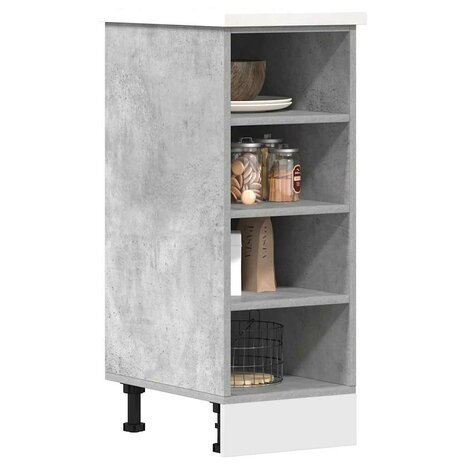 Onderkast Riga 30x44,5x81,5 cm bewerkt hout betongrijs 1