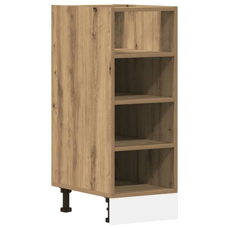 Onderkast Riga 30x44,5x81,5 cm bewerkt hout artisanaal eikenkleur 2