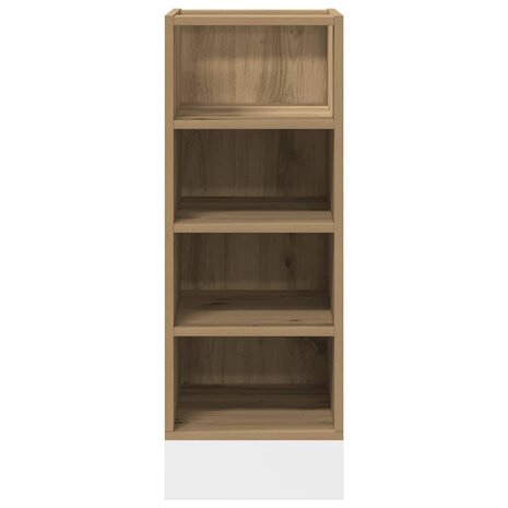 Onderkast Riga 30x44,5x81,5 cm bewerkt hout artisanaal eikenkleur 4
