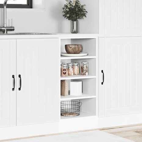 Onderkast Riga 40x44,5x81,5 cm bewerkt hout wit 3