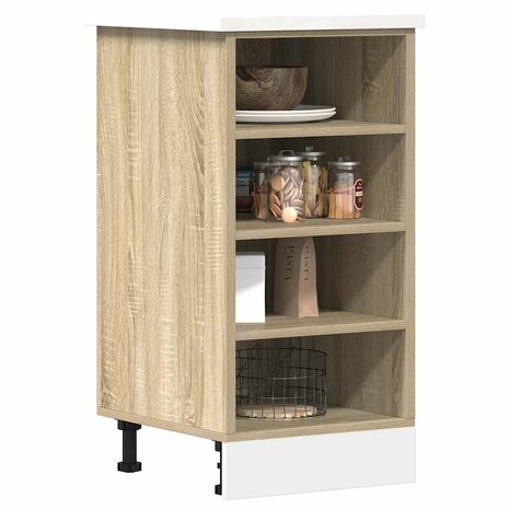 Onderkast Riga 40x44,5x81,5 cm bewerkt hout sonoma eikenkleurig 1