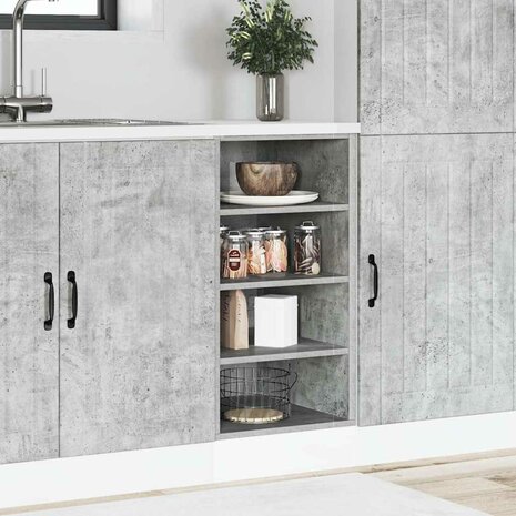 Onderkast Riga 40x44,5x81,5 cm bewerkt hout betongrijs 3