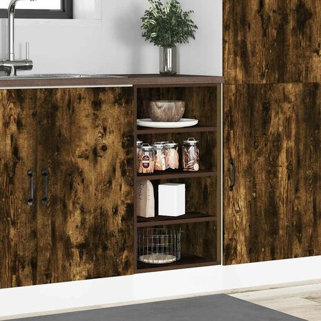 Onderkast Riga 40x44,5x81,5 cm bewerkt hout gerookt eikenkleurig 3