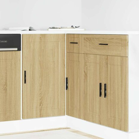 Onderkast Porto bewerkt hout sonoma eikenkleurig 1