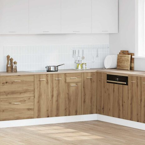 Onderkast met lade Lyon 30x46x81,5 cm bewerkt hout artisanaal eiken 1