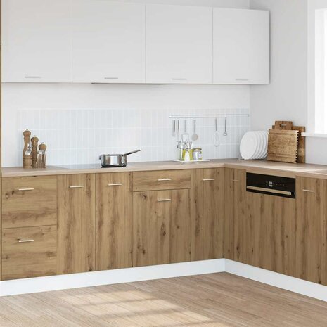 Onderkast met lade Lyon 40x46x81,5 cm bewerkt hout artisanaal eiken 1