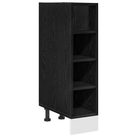 Keukenonderkast Zwart eiken 20 x 44,5 x 81,5 cm Bewerkt hout 2