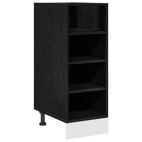 Keukenonderkast Zwart eiken 30 x 44,5 x 81,5 cm Bewerkt hout 2