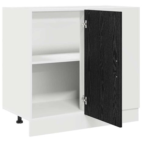Keuken Hoek Onderkast Zwart eiken 86 x 46 x 81,5 cm 5