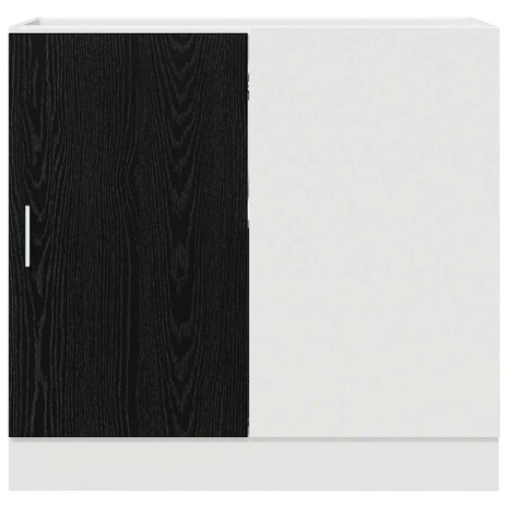 Keuken Hoek Onderkast Zwart eiken 86 x 46 x 81,5 cm 6