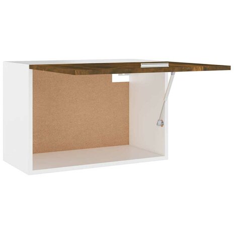 Bovenkast Lyon 60x31x40 cm bewerkt hout gerookt eikenkleurig 7