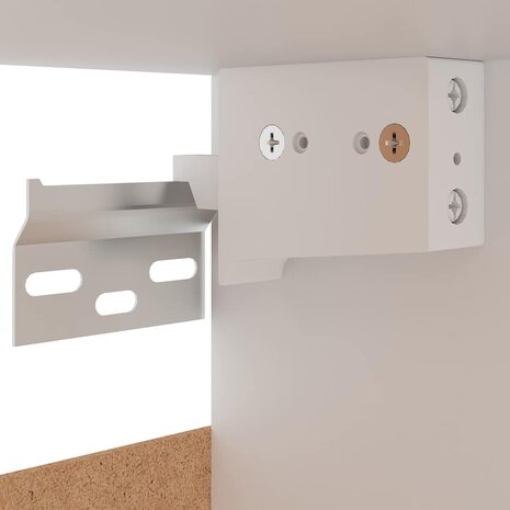 Bovenkast Lyon 60x31x40 cm bewerkt hout gerookt eikenkleurig 8