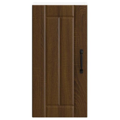 Keukenbovenkast Lucca bewerkt hout bruin eikenkleur 4