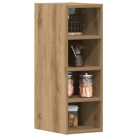 Bovenkast Riga 20x29,5x60 cm bewerkt hout artisanaal eikenkleur 3