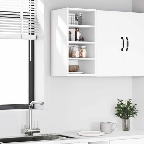 Bovenkast Riga 30x29,5x60 cm bewerkt hout wit 3