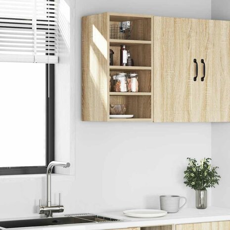 Bovenkast Riga 30x29,5x60 cm bewerkt hout sonoma eikenkleurig 3