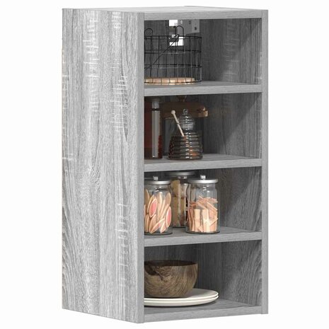 Bovenkast Riga 30x29,5x60 cm bewerkt hout grijs sonoma eikenkleurig 1