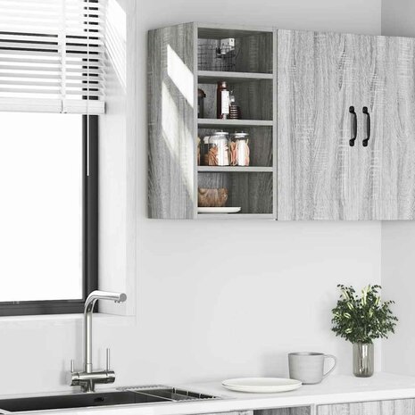 Bovenkast Riga 30x29,5x60 cm bewerkt hout grijs sonoma eikenkleurig 3