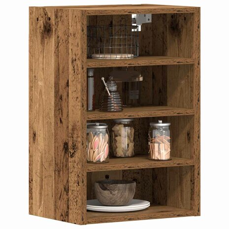 Bovenkast Riga 40x29,5x60 cm bewerkt hout oud houtkleurig 1