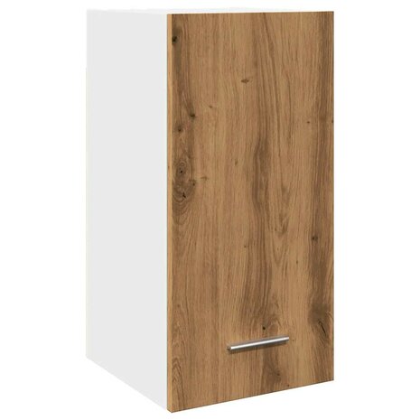 Bovenkast Lyon 30x31x60 cm bewerkt hout artisanaal eikenkleur 2