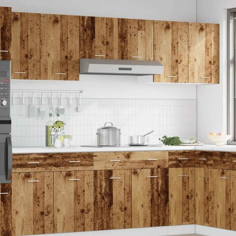 Bovenkast Lyon 40x31x60 cm bewerkt hout oud houtkleurig 3