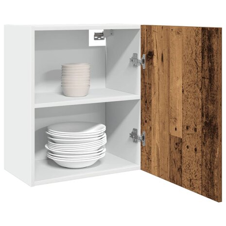 Bovenkast Lyon 50x31x60 cm bewerkt hout oud houtkleurig 1