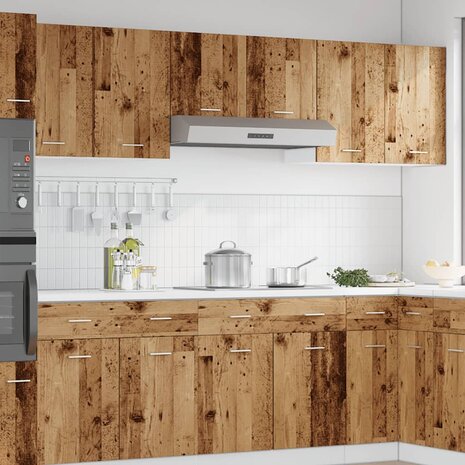 Bovenkast Lyon 50x31x60 cm bewerkt hout oud houtkleurig 3